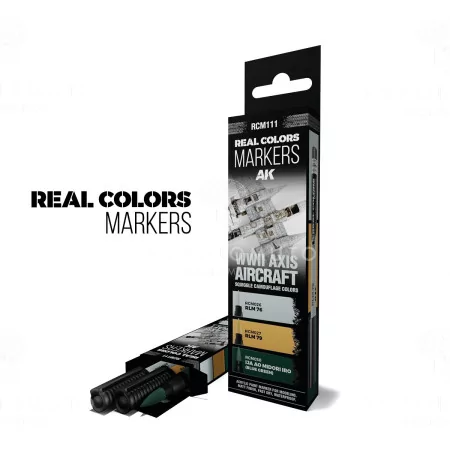 RCM111 | Real Colors Markers: Wwii Axis Aircraft Squiggle Camouflage Colors [3]
