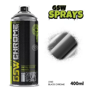 Green Stuff World: 5432 SPRAY Black Chrome 400ml