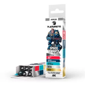 AKM106 | Ak Interactive: Playmarkers Set -  Space Knight | 6xMarkers *DAY ONE: 30/04/2025