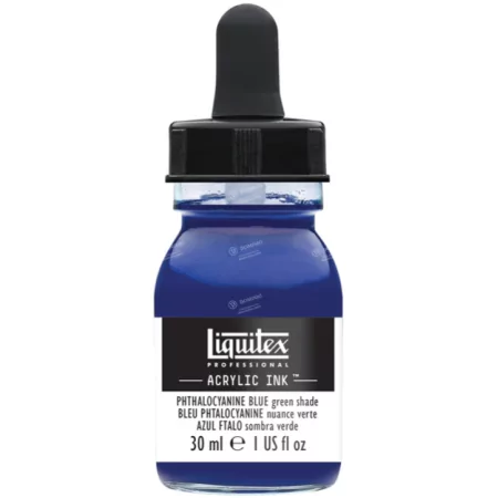 Liquitex Acrylic Inks: Phthalocyanine Blue (Green Shade) | 30ml