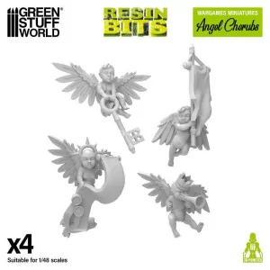 Green Stuff World: 12346 Resin Bits - Angel Cherubs 1/48 [4]