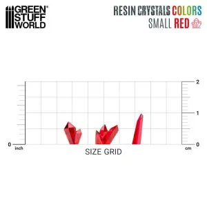 Green Stuff World: 1281 RED Resin Crystals - Small 2
