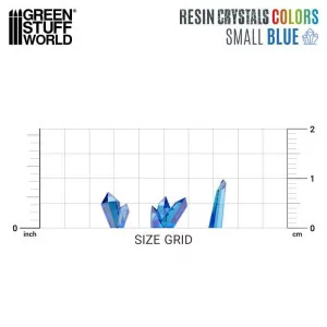 Green Stuff World: 1282 BLUE Resin Crystals - Small 2