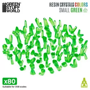 Green Stuff World: 1283 GREEN Resin Crystals - Small