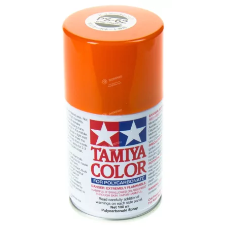 PS-62 Spray Tamiya Polycarbonate Pure Orange | 100ml [EUROPE ONLY]