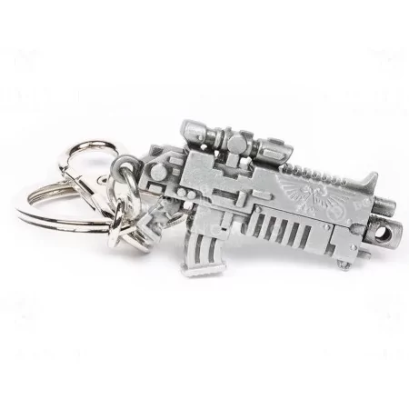 Portachiavi Warhammer 40k Bolter Metallic Finish