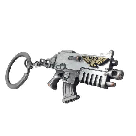 Portachiavi Warhammer 40k Bolter Metallic Finish