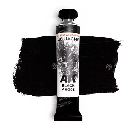 AKG02 | Ak Gouache: Black | 20ml