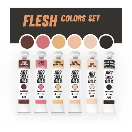 AKABT301 | Abteilung 502 Set Oils: Flesh Colors Set | 6x20ml