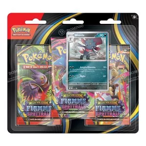 Pokemon Fiamme Spettrali Blister 3 Buste + Promo Weavile