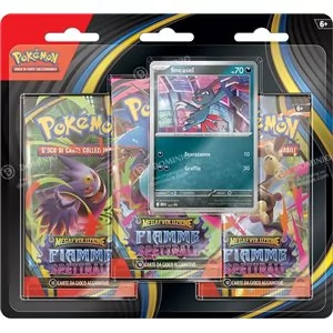 Pokemon Fiamme Spettrali Blister 3 Buste + Promo Sneasel