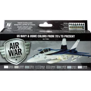 71155 Model Air Set: US NAVY & USMC Colors from 1970 to present