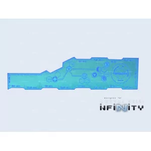 Infinity Range Card Centimeters Blue