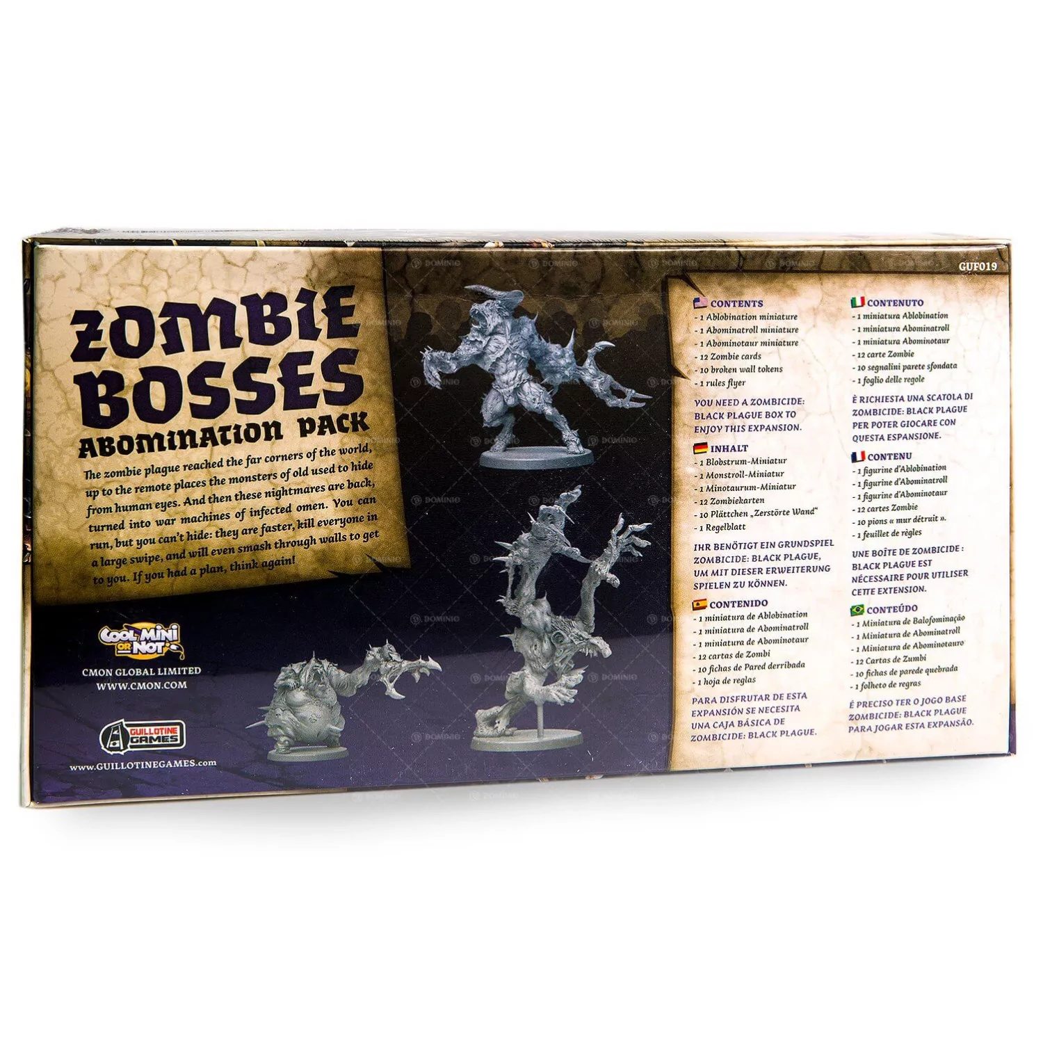 Zombicide Black PlagueZombie Bosses Abomination Pack