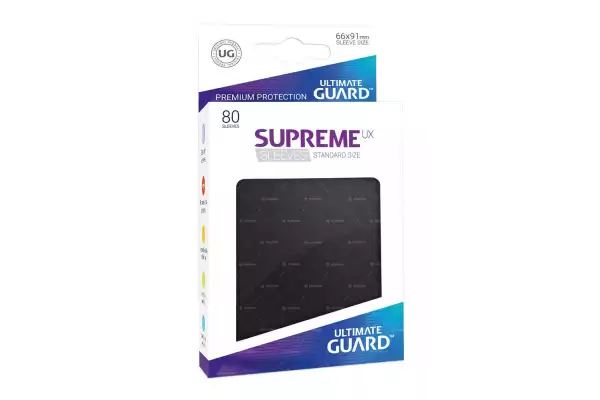 Ultimate Guard: Supreme UX Sleeves Standard Black (80)