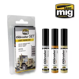 Ammo Of Mig: 7506 Oilbrusher Set - Light Fading Set
