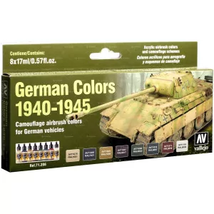 Vallejo Model Air Set: 71206 German Colors 1940-1945 (8x17ml)