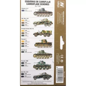 Vallejo Model Air Set: 71205 German Colors 1927-1941 (8x17ml) 2