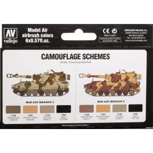 Vallejo Model Air Set: 71212 MERDC Desert Colors (6x17ml) 2
