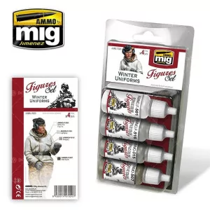 Ammo Mig: Figures Set Winter Uniforms (4x17ml)