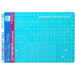 74142 Tamiya Cutting Mat A5Size/Blue