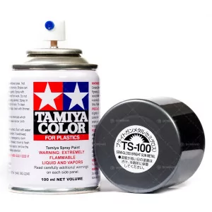TS-100 Spray Tamiya: Semi-Gloss Bright Gun Metal 100ml [Only Europe Shipment]