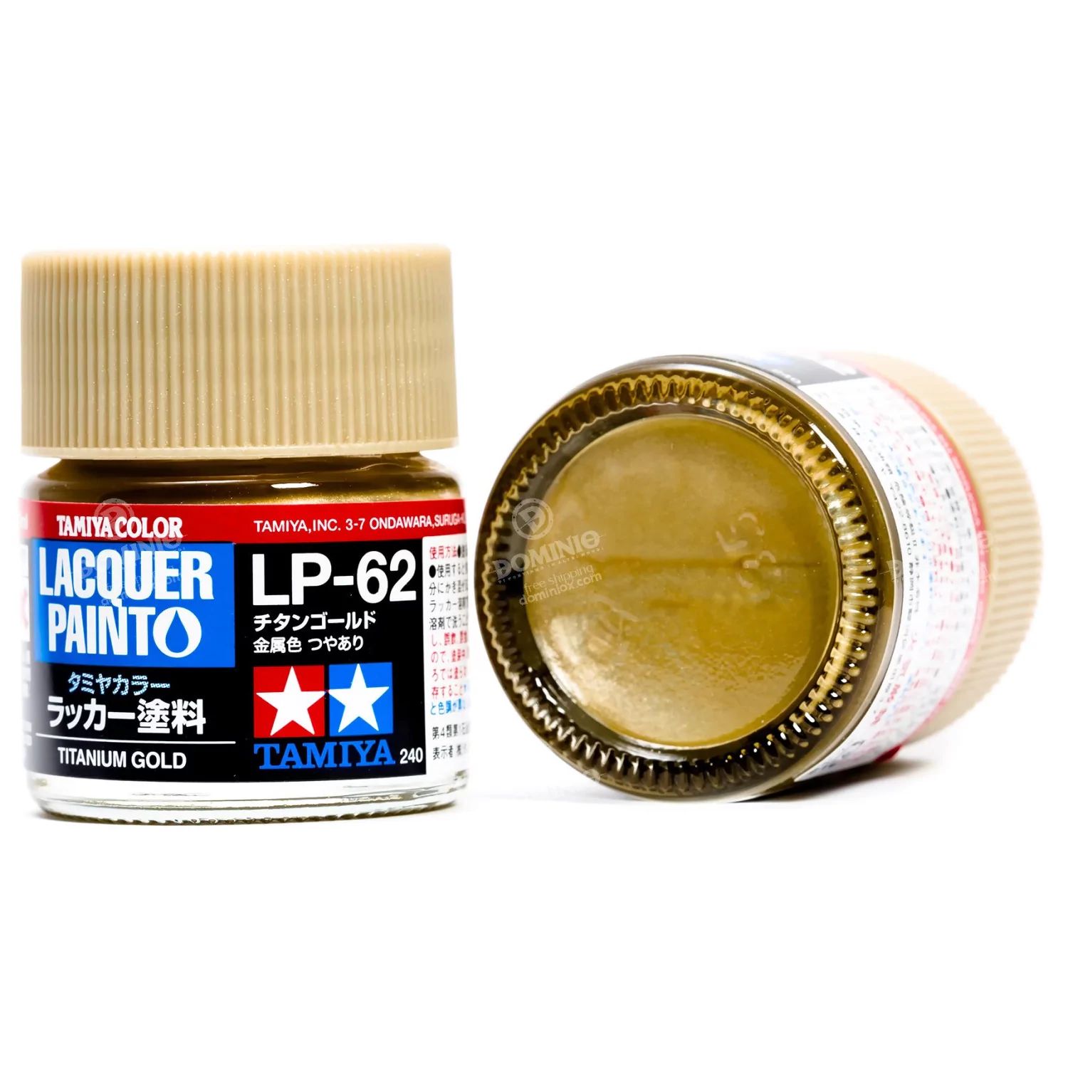 LP62 Tamiya Lacquer Paint Titanium Gold Gloss (10ml)