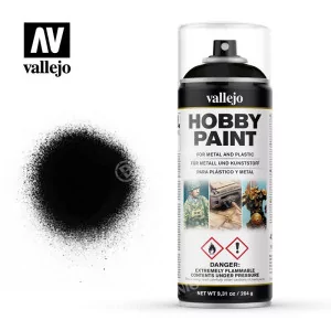28.012 Primer Spray Vallejo Matte Black (400ml) [SHIPPED TO EUROPE ONLY]