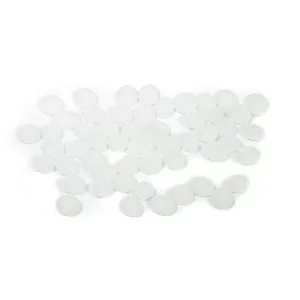 Chessex Glass Gaming Stones: CHX01181 Crystal Clear Frosted (40+)