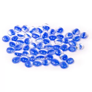 Chessex Glass Gaming Stones: CHX01160 Dark Blue Catseye (40+)