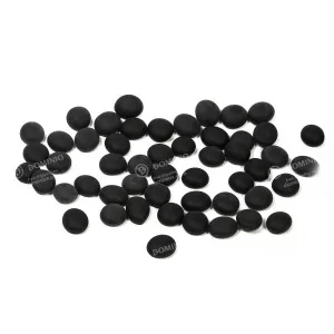 Chessex Glass Gaming Stones: CHX01188 Black Opal Frosted (40+)