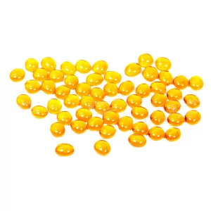 Chessex Glass Gaming Stones: CHX01122 Crystal Yellow (40+)