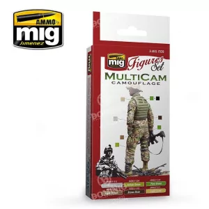 Ammo Mig: 7028 Multicam camouflage Figures Set 2
