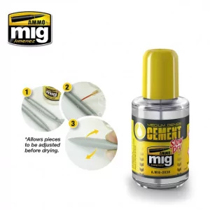 Ammo Mig: 2038 Medium Dense Cement Slow Dry (30ml)
