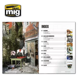 Ammo Mig: 6215 Modelling School: How to build Urban Dioramas (123 pag. Softcover 2
