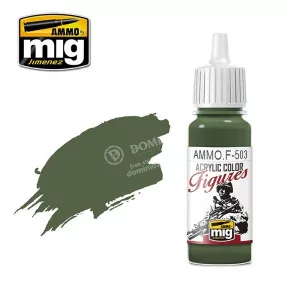 Ammo Mig Figures Colors: 503 Dark Olive Green (17ml)