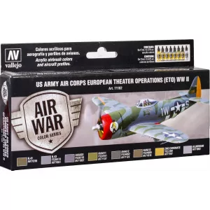 71.182 Vallejo Model Air War Set: US Army  Air Corps European Theather operation