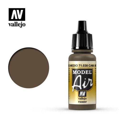 71.038 Vallejo Model Air: Camo Medium Brown FS30097
