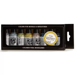 Set Vallejo Model Air Metallic Colors (8)