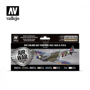 71.162 Set Vallejo Model Air: WWII Raf Day Fighters (8x17ml)