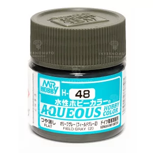 H-048 Mr Hobby Aqueous: Field Gray (2)/Verde Campo | Lucido | Uniformi Fanteria 