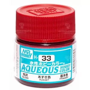 H-033 Mr Hobby Aqueous: Russet/Ruggine | Lucido | Primario (10ml)