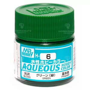 H-006 Mr Hobby Aqueous: Green/Verde | Lucido | Primario | (10ml)