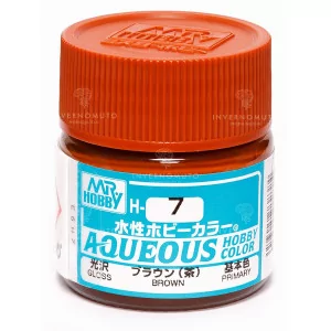 H-007 Mr Hobby Aqueous: Brown/Marrone | Lucido | Primario | (10ml)