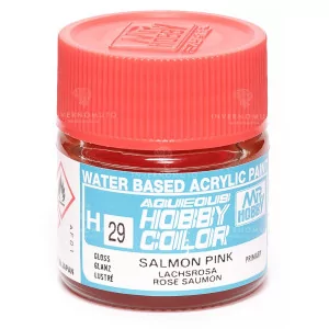 H-029 Mr Hobby Aqueous: Salmon Pink/Rosa Salmone | Lucido | Primario | (10ml)