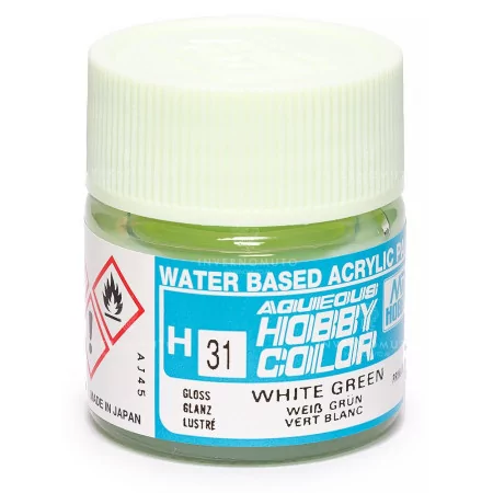 H-031 Mr Hobby Aqueous: White Green | Gloss | (10ml)