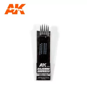 buy nowAK9085 | AK Interactive: SET OF 5 SILICONE BRUSHES