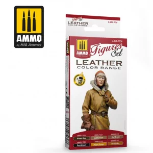Ammo Mig: 7036 Figures Set - Leather Color Range (6x17ml)