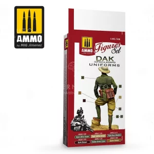 Ammo Mig: 7038 Figures Set - DAK Afrika Korps Uniforms (6x17ml) 2