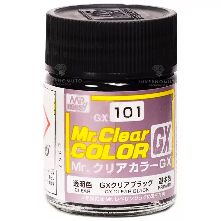 GX-101 Mr. Clear Color: GX Clear Black/Nero Trasparente | 18ml